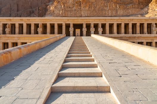 Stairs of the Hatshepsut temple in the Valley of the Kings