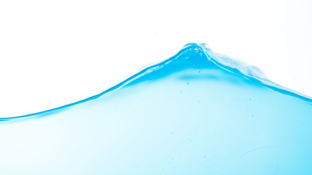 Water splash and ripple isolated on white background