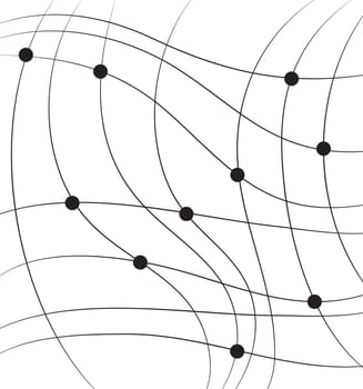 Abstract line Art made in 2d software