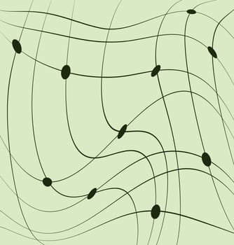 Abstract line Art made in 2d software