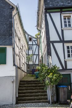 Half-timbered houses in the old town of Freudenberg