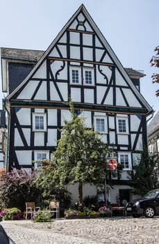 Half-timbered houses in the old town of Freudenberg