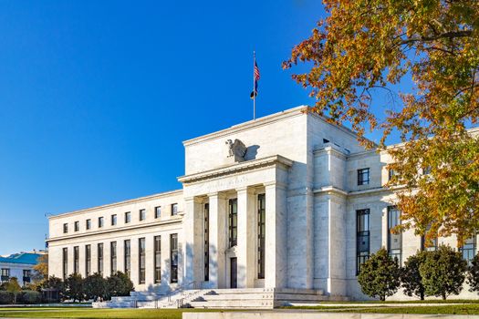 Federal reserve building, the headquater of Federal reserve bank. Washington DC, USA.