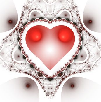 Valentines day background. Hearts for valentine day. Abstract fractal. Decoration for wallpaper desktop, poster, cover booklet, card to valentines day.