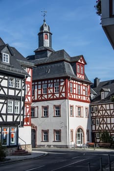 Half-timbered houses in the old town of Dillenburg