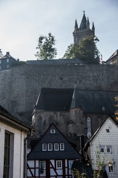 Half-timbered houses in the old town of Dillenburg