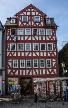 Half-timbered houses in the old town of Dillenburg