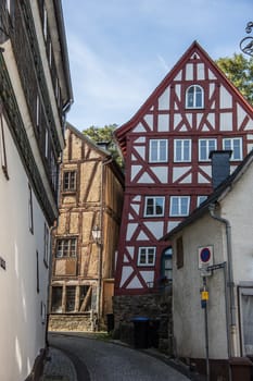 Half-timbered houses in the old town of Dillenburg