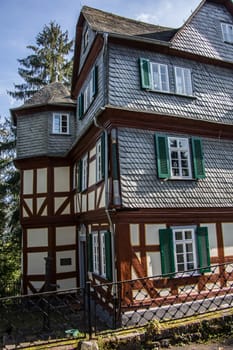 Half-timbered houses in the old town of Dillenburg