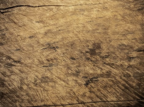 Old wood texture with natural patterns and crack, close up.