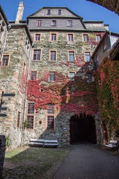 well-preserved fortress on the Lahn