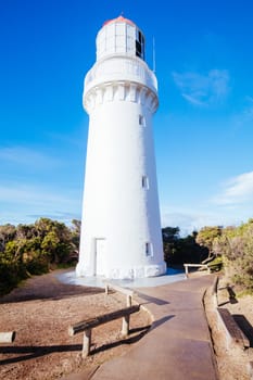 Cape Schanck Lighthouse Reserve on a cool clear winter's morning on the Mornington Peninsula in Victoria, Australia