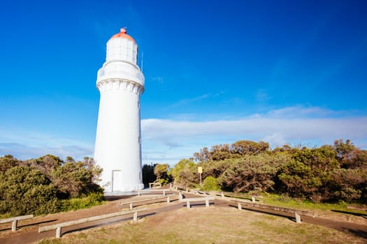 Cape Schanck Lighthouse Reserve on a cool clear winter's morning on the Mornington Peninsula in Victoria, Australia