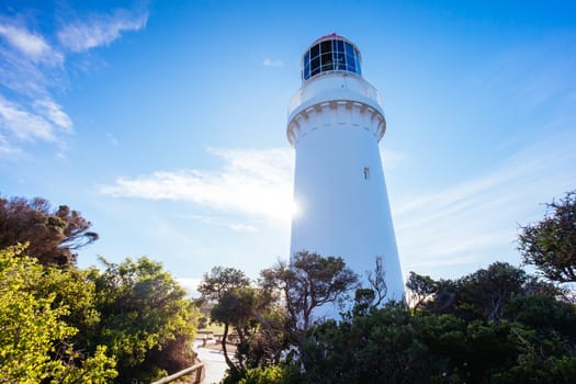 Cape Schanck Lighthouse Reserve on a cool clear winter's morning on the Mornington Peninsula in Victoria, Australia