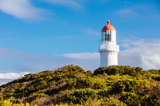 Cape Schanck Lighthouse Reserve on a cool clear winter's morning on the Mornington Peninsula in Victoria, Australia