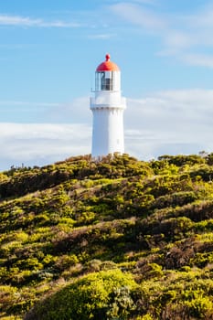 Cape Schanck Lighthouse Reserve on a cool clear winter's morning on the Mornington Peninsula in Victoria, Australia