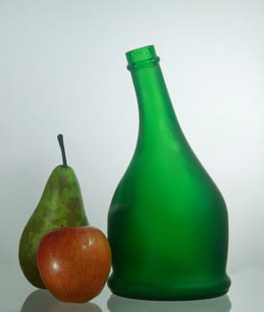 Studio studies of still life objects in glass.