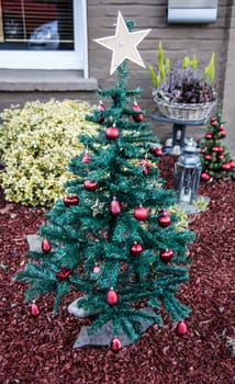 colorful christmas decoration outdoor
