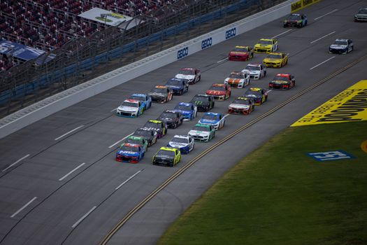 Ricky Stenhouse Jr. (47) races for position for the GEICO 500 at Talladega Superspeedway in Lincoln, Alabama.