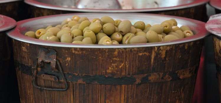 Stuffed Green Olives for sale