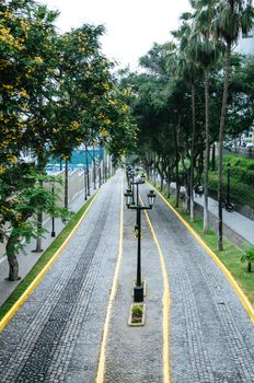 Bajada Balta in Miraflores exit and entrance to the beach, Lima - Peru