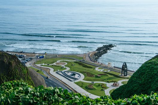View from the Malecón de Miraflores, Lima - Peru