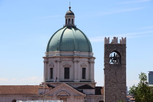 dome of the cathedral of Brescia in northern Italy