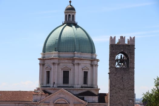 dome of the cathedral of Brescia in northern Italy