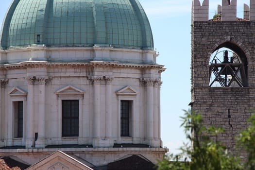 dome of the cathedral of Brescia in northern Italy