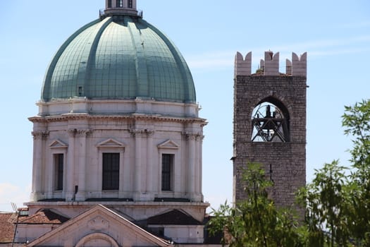 dome of the cathedral of Brescia in northern Italy