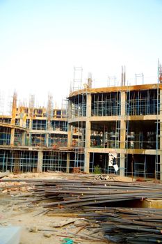 Kurukshetra, India - April 2016 : new construction of building in Kurukshetra