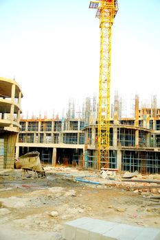 Kurukshetra, India - April 2016 : new construction of building in Kurukshetra