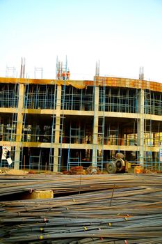 Kurukshetra, India - April 2016 : new construction of building in Kurukshetra