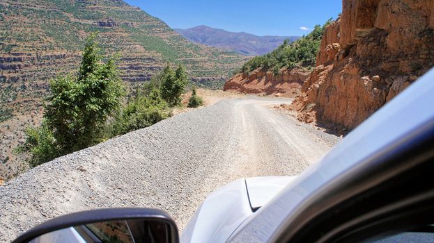 Gravel road through the Taurus Mountains, Turkey