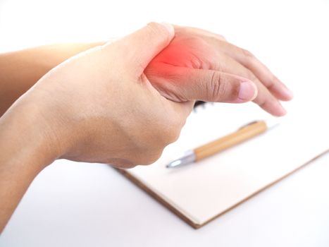 Nerve inflammation in wrist or disease of nerves in wrist or symptoms of osteoporosis