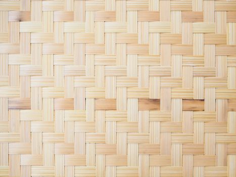 Background with weave bamboo pattern, Traditional wickerwork in Thailand.