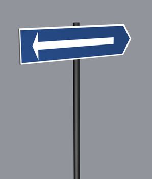 Road Sign Arrow made in 3d software