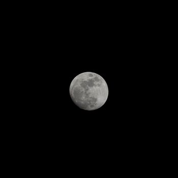 The moon on Tuesday 24 November 2015 18:51 Bangkok, Thailand. Phase Waxing Gibbous