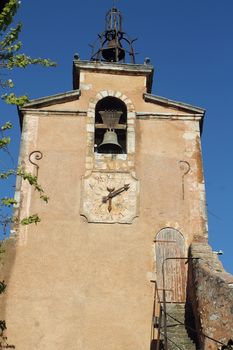 Roussillon, Provence, France. Bell tower