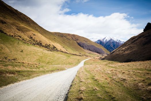 The stunning idyllic Moke Lake near Queenstown in Otago, New Zealand. This secluded, peaceful lake is a popular locale for camping, boating, hiking and horseback riding.