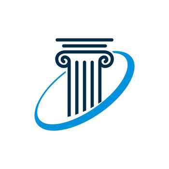 Pillar Logo Template for Lawyer Firm Illustration Design. Vector EPS 10.