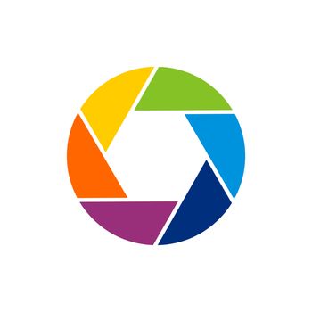 Colorful Lens vector Logo Template Illustration Design. Vector EPS 10.