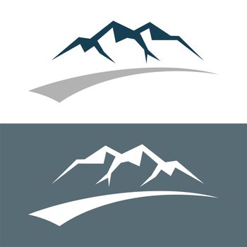 Mountain line vector Logo Template Illustration Design. Vector EPS 10.