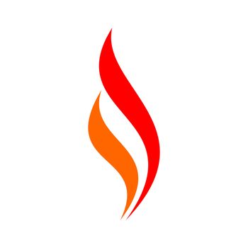 Swoosh of Flame Logo Template Illustration Design. Vector EPS 10.