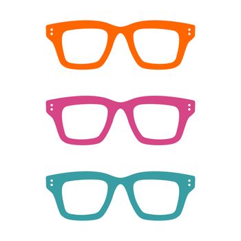 Colorful Geek Glasses Logo Template Illustration Design. Vector EPS 10.