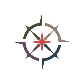 Compass Rose vector Logo Template Illustration Design. Vector EPS 10.