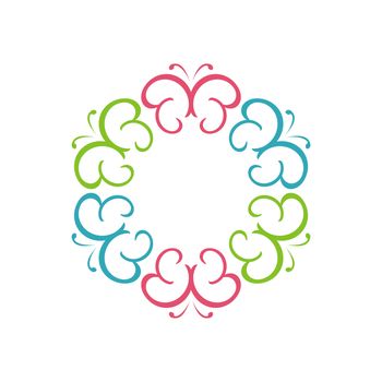 Ornamental Butterfly vector Logo Template Illustration Design. Vector EPS 10.