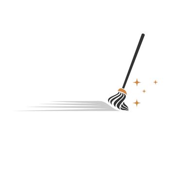 Broom Cleaning Service vector Logo template Illustration Design. Vector EPS 10.