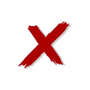 Red X Letter Logo Template Illustration Design. Vector EPS 10.