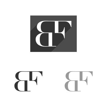 B F or F B Letter Logo Template Illustration Design. Vector EPS 10.